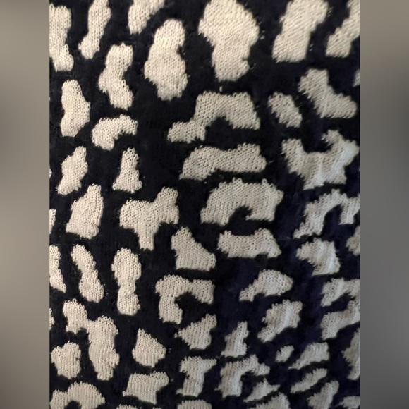 New Sleeveless Cheetah Print Black and White Midi Dress Sz M - Picture 5 of 11